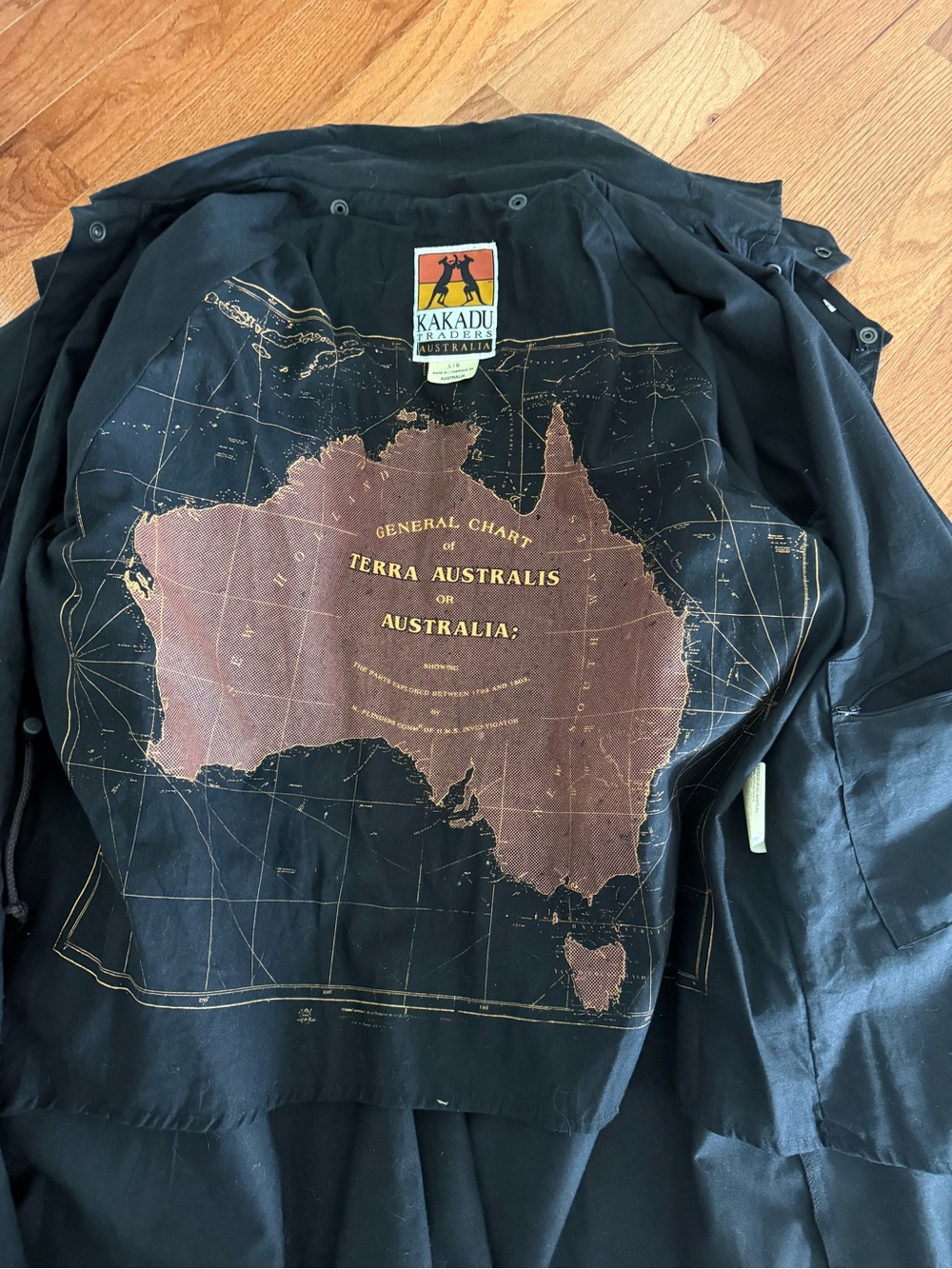 Kakadu Traders Men's Black Trench Coat